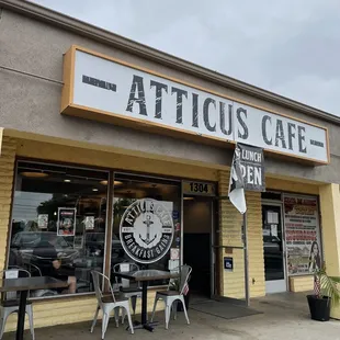 Outside - two tables