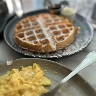 food, waffles
