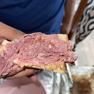 Hot and Tasty Corned Beef Sandwich