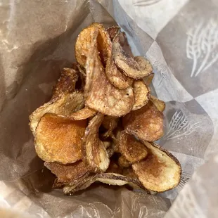 Homemade Chips comes with sandwhiches