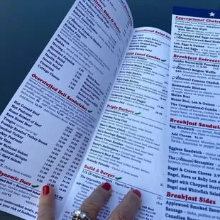 Lots of items to order