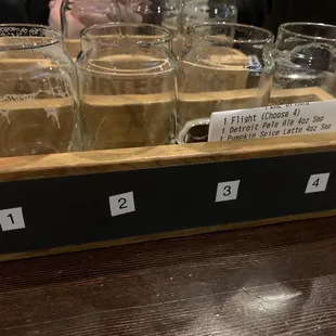 Beer flight