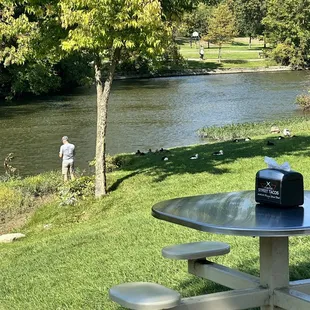 Feed the ducks while you're sitting outside and enjoy life