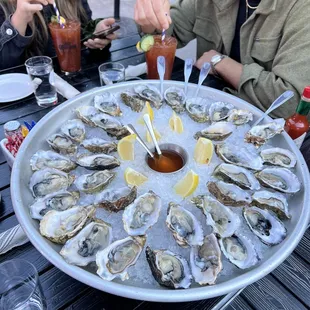 1$ oysters. 36 for a group of 7