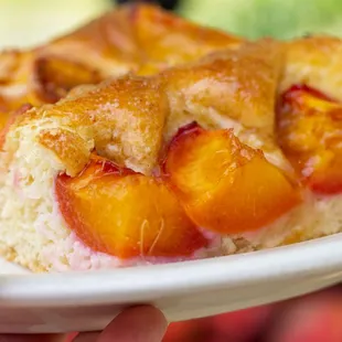 Baltimore Peach Cake is back! Featuring local peaches.