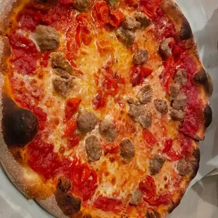 Sausage and Sweet Pepper so good! 12 inch