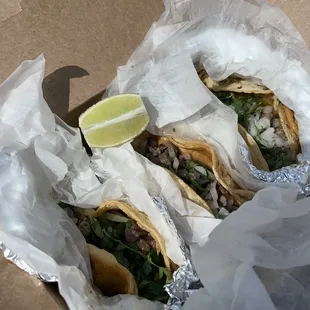 3 Carne Asada Tacos