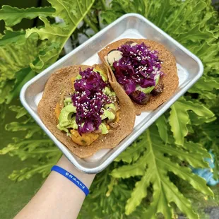 Breakfast Taco &amp; Texas BBQ Brisket taco