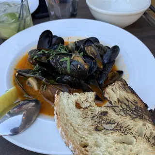 Steamed Canadian Mussels