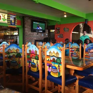 Part of the dining room.