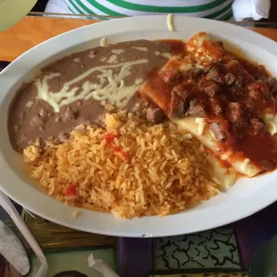 Enchiladas Rancheras Entree-very good.
