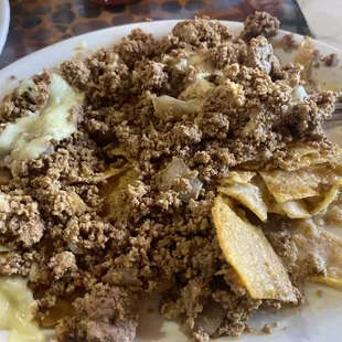 I&apos;ve ate a pot of meat with more flavor than this .