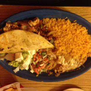 Chicken fajita quesadilla
