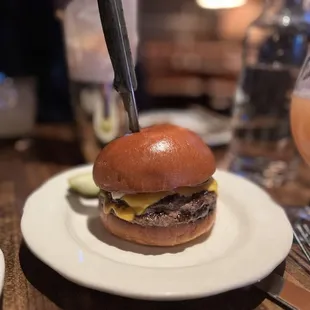 Classic double cheeseburger