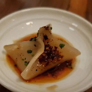 Amuse bouche dumpling