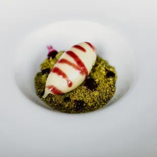 Pistachio, jam, and mango sorbet  10/10