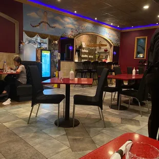 Inside the restaurant