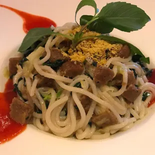 Garlic basil noodles