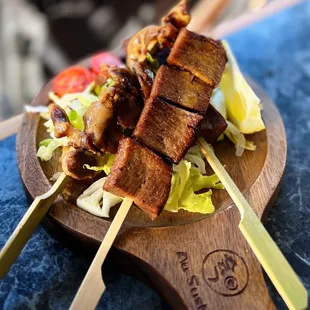 Yakitori - Sunagimo: Chicken Gizzard &amp; Gyūtan: Beef Tongue | $5.89/skewer