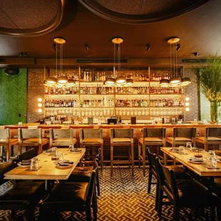 interior, sushi and sashimi