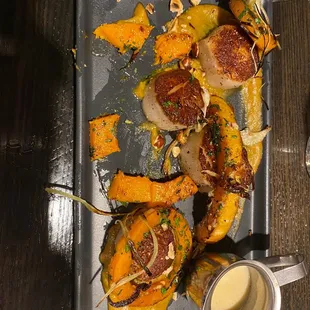 Scallops with Butternut squash
