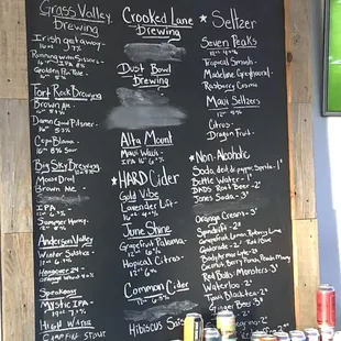 Impressive beer list