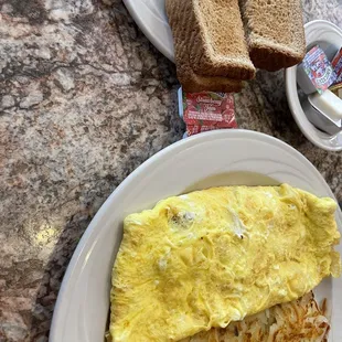 Mushroom omelette