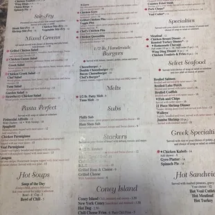 Menu page two