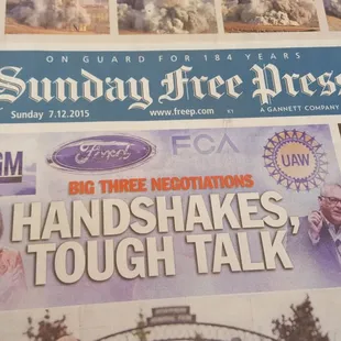 Breakfast &amp; the sunday paper
