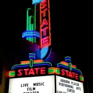 The State Theatre marquee