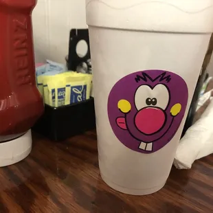 It's my grandsons drink. They put a sticker on it for him.