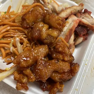 Orange chicken and Teriyaki Chicken