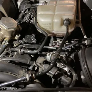Coolant bottle cracked