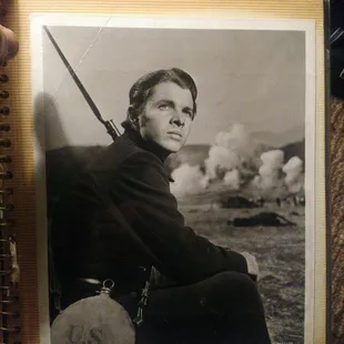 My father was caretaker of ranch that Audi owned in Menifee California. Audi gave my parents pictures of the movie red badge of courage.