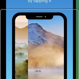 a picture of a mountain and a lake