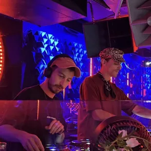 Mita Gami and Adam Ten DJ at the Audio