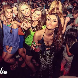 There are always groups of pretty girls at Audio.
