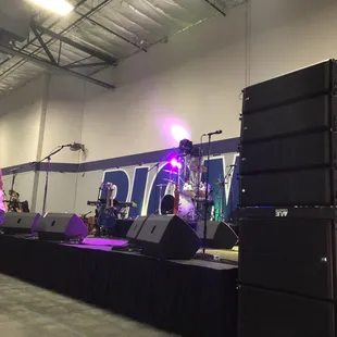 Sound, lights, and stage for charity event