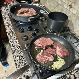 Filet and Lobster + Caesar Salad Cooking Class