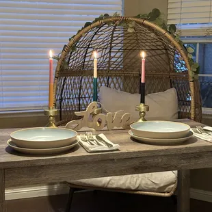 Our own chef's table in the our kitchen!