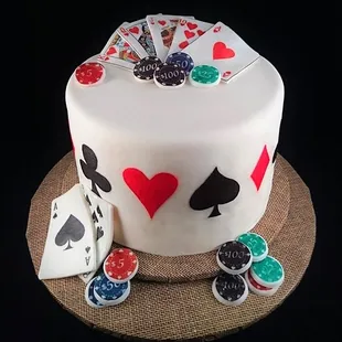 Poker Cake