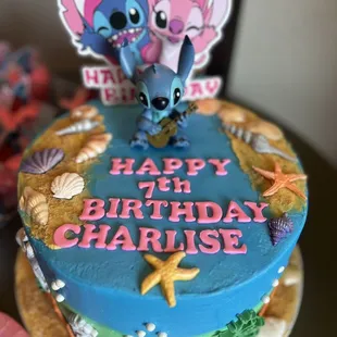 Stitch birthday cake
