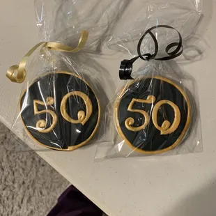 cookies with the number 50 on them