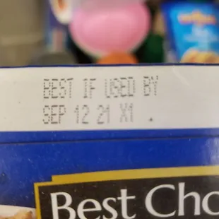 Expired food.