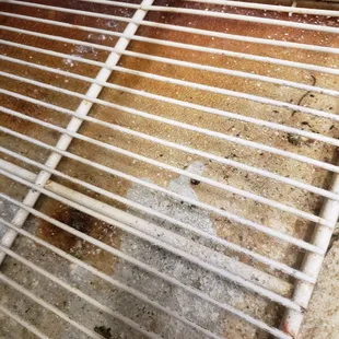 a dirty grill grate