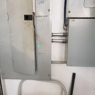 This is the electrical box right above flooding water.