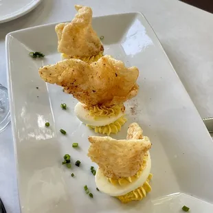 Audubon Clubhouse Café - Deviled Eggs ($7) - a perfect appetizer for brunch.
