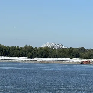 Huey Long Bridge in the background
