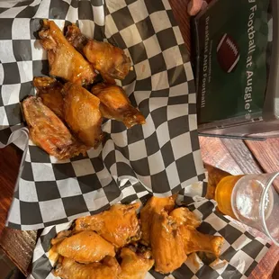 Chicken wings - Buffalo &amp; garlic parm!
