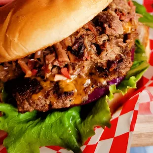 a pulled pork sandwich